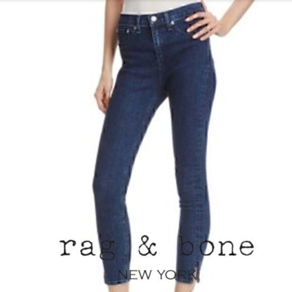 Rag and Bone Womens Indigo 10 Inch Capri Jeans Size 24